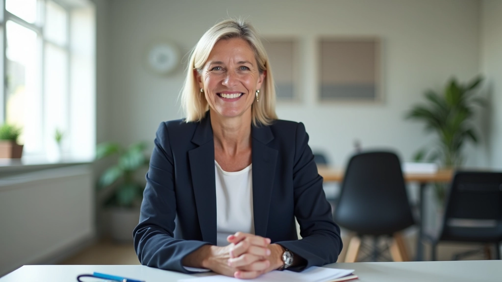 Woman planning her second chapter at a modern desk